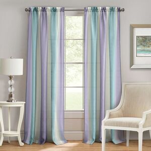 Spectrum Rod Pocket Panel Window Curtain - 50 Inch Width, 63 Inch –Length